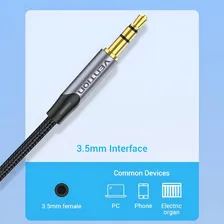 Cabo Audio Estéreo P2 Para 2 P10 Mono 1m Vention Barhf Foto mini 4
