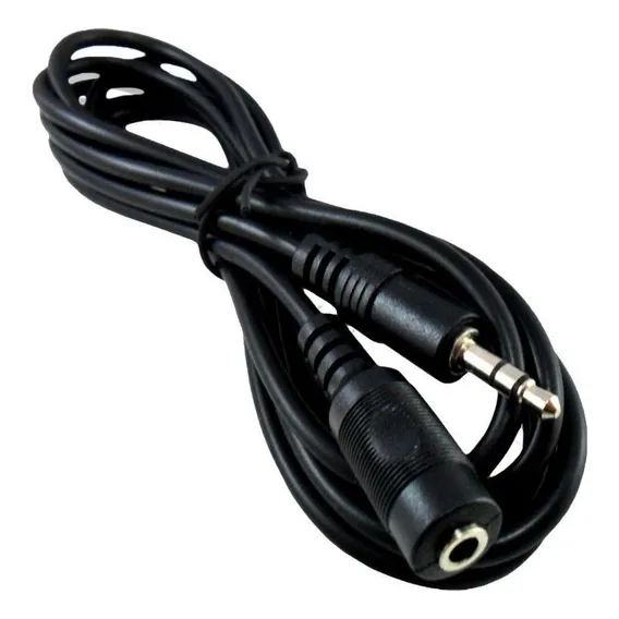 Cabo Audio Extensor Extensão P2 X J2 1.8m F Ouvido 5 Unid Foto 1
