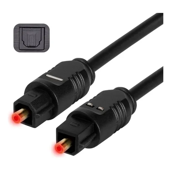 Cabo Audio Optico Digital Toslink 3 Metros Spdif Fibra Foto 1