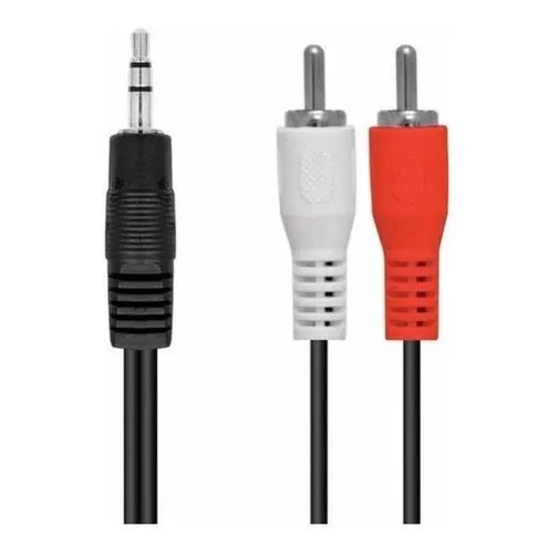 Cabo Ăudio P2 Rca VĂdeo Tv Lcd Tubo Dvd 3 Metros - Unidade Foto 1