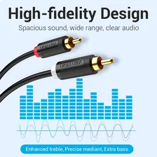 Cabo Audio Som 2rca Macho X 2rca Macho Blindado 3m Vention Foto mini 3