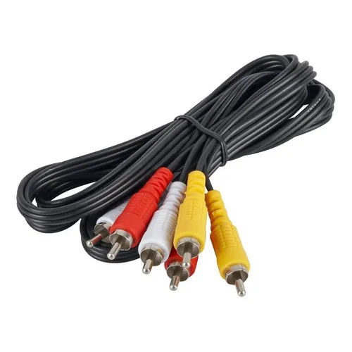 Cabo Ăudio VĂdeo 3 Rca X 3 Rca Cabo 1,50 Mt, Dvd, Ps1, Tv Foto 1