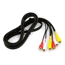 Cabo Ăudio VĂdeo 3 Rca X 3 Rca Cabo 1,50 Mt, Dvd, Ps1, Tv Foto mini 4
