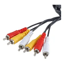 Cabo Ăudio VĂdeo 3 Rca X 3 Rca Cabo 1,50 Mt, Dvd, Ps1, Tv Foto mini 2