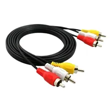 Cabo Ăudio VĂdeo 3 Rca X 3 Rca Cabo 1,50 Mt, Dvd, Ps1, Tv Foto mini 3