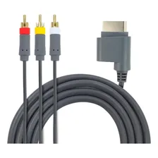 Cabo Audio Video Compativel Xbox 360 Slim Arcade Xbox Av Rca Foto mini 1