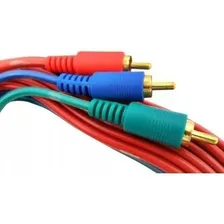 Cabo Audio/video Macho 3 Rca 2m Video Tv Led Dvd Sky Cor Verde-escuro Foto  mini 1