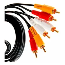 Cabo Audio/video Av Rca 1,5m Macho Video Tv Lcd Led Dvd Sky Foto mini 4
