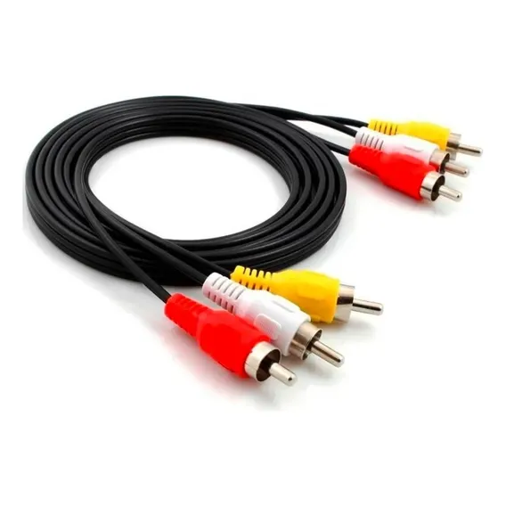 Cabo Audio/video Av Rca 1,5m Macho Video Tv Lcd Led Dvd Sky Foto 1