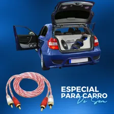 Cabo Automotivo Som Rca 1 Metro 1m Mxt Blindado Ouro Foto mini 3