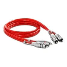 Cabo Automotivo Som Rca 1 Metro 1m Stetsom Blindado Prata Foto mini 2