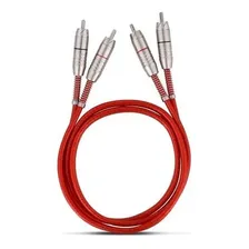 Cabo Automotivo Som Rca 1 Metro 1m Stetsom Blindado Prata Foto mini 4