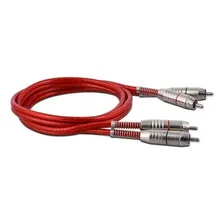 Cabo Automotivo Som Rca 1 Metro 1m Stetsom Blindado Prata Foto mini 3