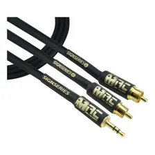 Cabo Auxiliar P2 Macho X 2 Rca Stereo 1,52m Profissional Foto mini 1