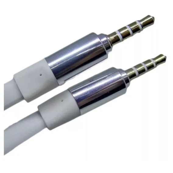 Cabo Auxiliar P2 X P2 3.5mm Banhado Ouro iPhone Carro Galaxy Foto 1