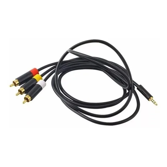 Cabo Av Rca Audio E Video Tv Antiga Xbox 360 Super Slim Foto 1