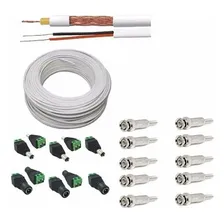 Cabo Blindado Cftv 200m Bipolar 4mm C./20 Conectores -a220c Foto mini 1