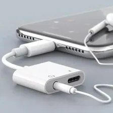 Cabo Carregador Adaptador Usb-c Para Cabo Auxiliar De Áudio Cor Branco Foto mini 2