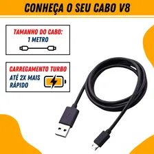 Cabo Carregador Compatível Para LG K8 K4 K10 K10 K11 K12 Q6 Cor Preto Foto mini 4