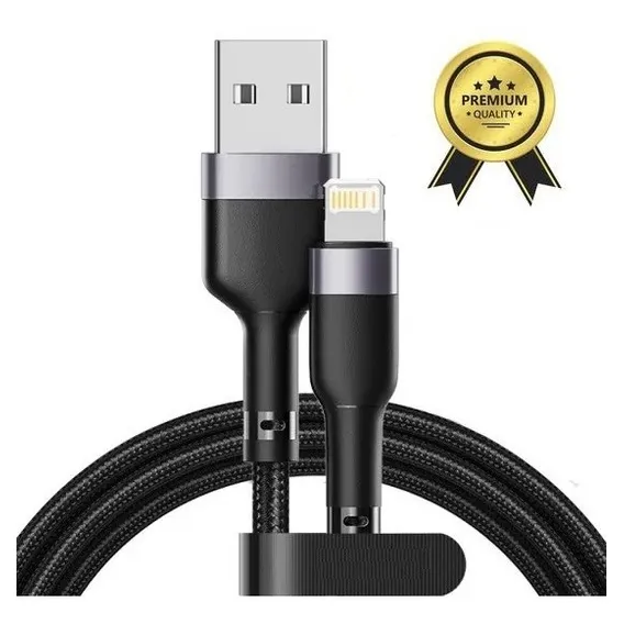 Cabo Carregador Para iPhone Turbo Carregador Rápido Dados Usb Reforçado Foto 1