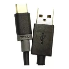 Cabo Carregador Turbo Usb Type-c Fast Charge Cor Preto Foto mini 2