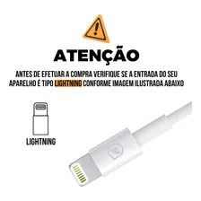 Cabo Carregamento Lightining Certificado MFI Para iPhone Foto mini 4