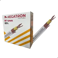 Cabo Coaxial 4mm 85% Malha - 100m Branco Megatron Cftv Foto mini 1