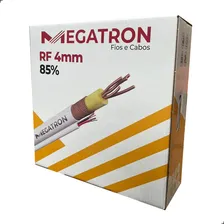 Cabo Coaxial 4mm 85% Malha - 100m Branco Megatron Cftv Foto mini 3