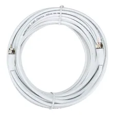 Cabo Coaxial Branco Pra Tv 15 Metros Impedância 75 Ohms Foto mini 1