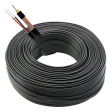 Cabo Coaxial Cftv 4mm Bip. Blindado 90% Malha 100mts Cc1p Foto mini 1