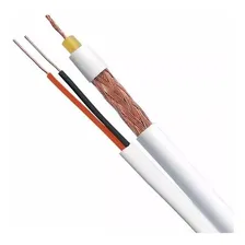 Cabo Coaxial Cftv Bipolar 4mm Flex 80% 100m Condutti Foto mini 2
