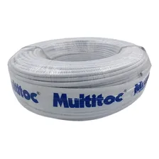Cabo Coaxial Flexível Rg6 75 Omhs 80% Malha 100 Mts Multitoc Foto  mini 1