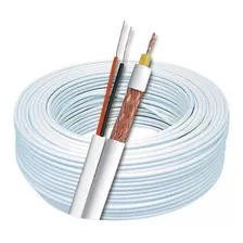 Cabo Coaxial Rf 4mm 80% Malha Bipolar 100m Cftv Telecam Foto mini 2