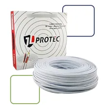 Cabo Coaxial Rf 4mm Bipolar 100m Ideal Cftv Camera Alarme 80 Foto  mini 1