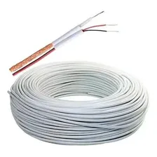 Cabo Coaxial Rf 4mm Bipolar 100m Ideal Cftv Camera Alarme 80 Foto mini  2