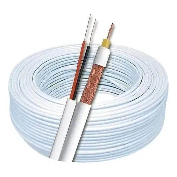 Cabo Coaxial Rf 4mm Bipolar 50m Cftv 80 0403 Foto 1