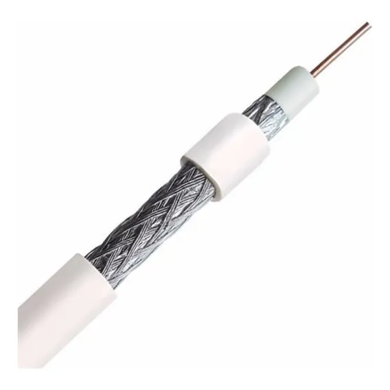 Cabo Coaxial Rg59 - 47% De Malha / 100 Metros Foto 1