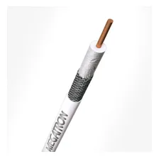 Cabo Coaxial Rg59 - 67% Malha -- Bobina 300 Metros -- Branco Foto mini 4