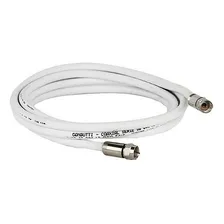Cabo Coaxial Rg6 - 75 Ohms 2 Metros Montado Conector Compres Foto  mini 1