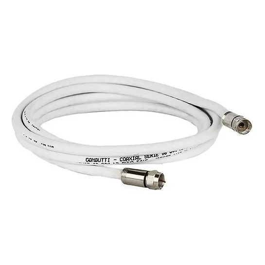 Cabo Coaxial Rg6 - 75 Ohms 2 Metros Montado Conector Compres Foto 1