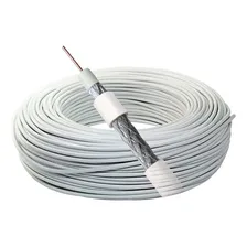 Cabo Coaxial Rg6 75ohm 95% Malha Antena/tv Cabo Rolo 10mts Foto mini 1