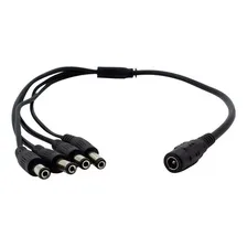 Cabo Conector Adaptador Rabicho P4 1 FĂȘmea E 4 Macho P/ Cftv Foto mini 3