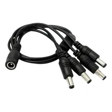 Cabo Conector Adaptador Rabicho P4 1 FĂȘmea E 4 Macho P/ Cftv Foto mini 2