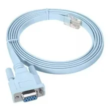 Cabo Console Cisco Serial Db9 Fêmea X Rj45 Macho Cor Azul Foto mini 2
