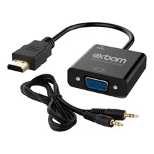 Cabo Conversor Adaptador Hdmi Para Vga Com Saída P2 Áudio Foto mini 2