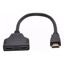 Cabo Conversor Divisor Duplicador Hdmi Macho 1x2 Hdmi Femea Foto mini 3