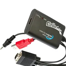 Cabo Conversor Vga Para Hdmi Com Áudio Usb Cirilo Cabos Foto mini 3