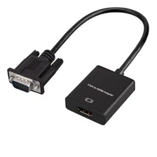 Cabo Conversor Vga Para Hdmi Com Cabo Áudio P2 + Cabo Usb Foto mini 2
