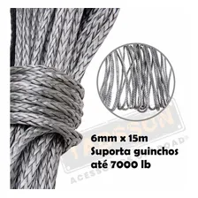 Cabo / Corda Sintético Kevlar 6mm X 15m Guincho Atv / Utv Foto mini 2