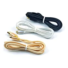 Cabo Dados Carga Revestimento Nylon 1.5 Metros Micro Usb V8 Cor Preto Foto mini 4